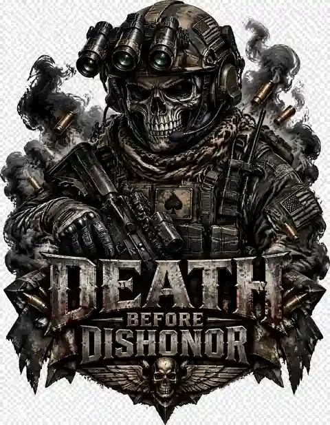 MIL-002 military T-shirt design