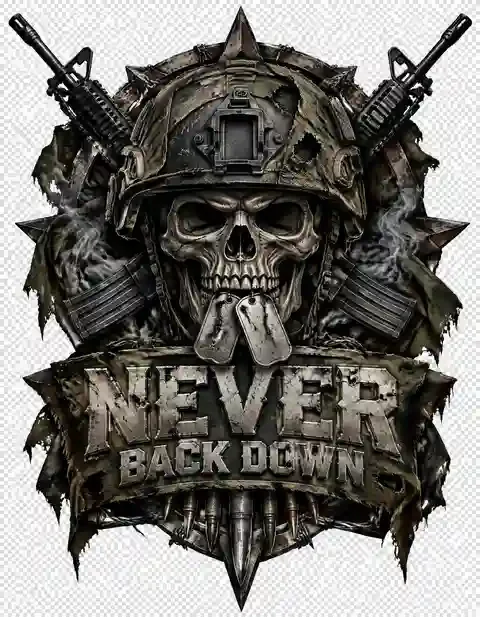 MIL-013 military T-shirt design