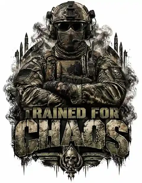 MIL-022 military T-shirt design