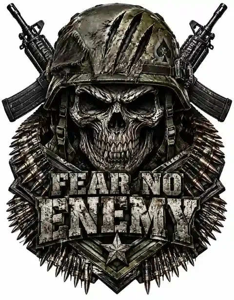 MIL-023 military T-shirt design