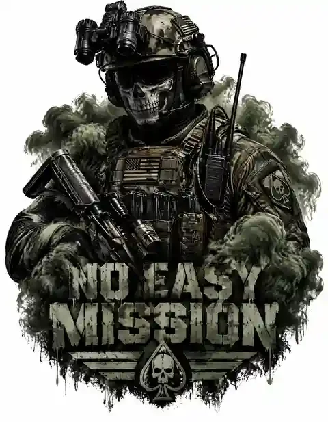 MIL-025 military T-shirt design