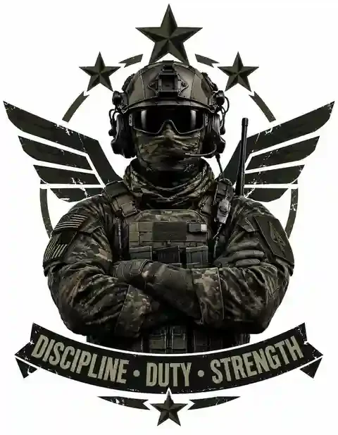 MIL-051 military T-shirt design