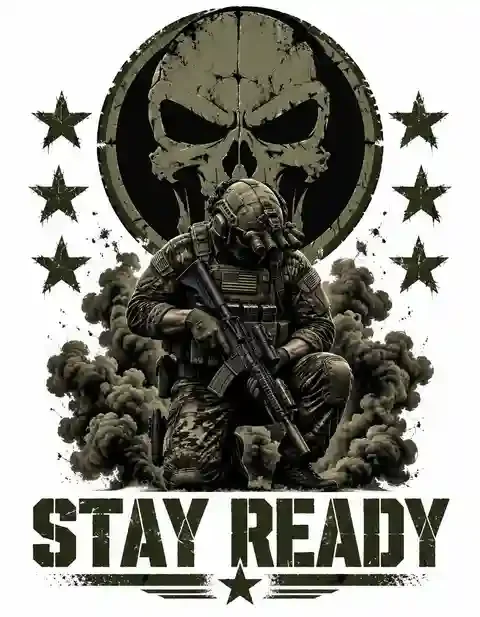 MIL-066 military T-shirt design